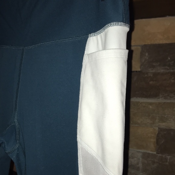 😬 Avia Dark Teal/White Exercise Pants size M (8-10) - Picture 5 of 7